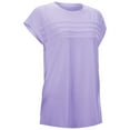 thumbnail image 5 of Ediodpoh Women's Casual Striped T Shirt Round Neck Comfortable Summer Top for Daily Wear and Outfits Tshirts Shirts for Women Purple XL, 5 of 8