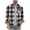 #016 Gray, variant on Felirenzacia Men’s Plaid Flannel Button Down Shirt, Long Sleeve Soft Brushed Cotton Casual Workwear Top with Chest Pocket, Gray,S