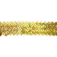 Threadart Stretch Sequin Trim Roll, 11 yd Length, Available in 18 colors, 2 Widths