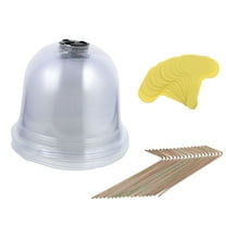 NICEXMAS Clear Garden Cloche for Plants Plastic Dome 1 Set