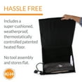 thumbnail image 4 of K&H Pet Products Heated A-Frame Indoor/Outdoor Shelter Gray/Black 18 X 14 Inches 20 Watts, 4 of 9