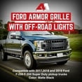 thumbnail image 2 of AMERICAN MODIFIED Armor Front Grille for 2017-2019 Ford F250/350, Black, 2 of 11