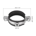 thumbnail image 2 of Unique Bargains 2' (50mm) Iron Wall Ceiling Mount Adjustable Pipe Bracket Clamp 5 Pack, 2 of 6