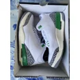 thumbnail image 1 of Ni - ke Ni - ke Air Jordan 3 Retro Lucky Green White Grey Size 12W Men’s 10.5 (CK9246-136), 1 of 5