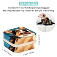 thumbnail image 5 of Corgi Travel Portable Square Jewelry Organizer with Ring, Earring, Necklace, and Bracelet Storage - Suitable for Girls and Women, 5 of 6