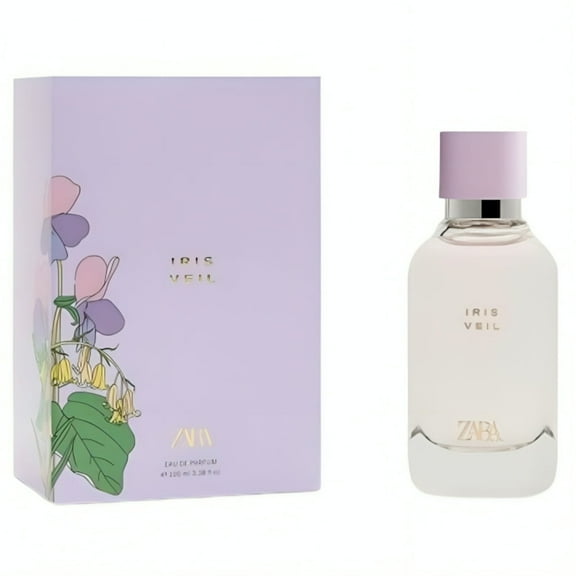 Zara Iris Veil Women Perfume Soft Feminine Scent Everyday Floral Fragrance Eau de Parfum EDP 100ml (3.4 fl. oz)