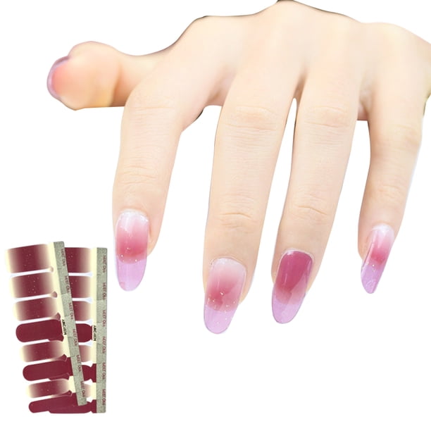 Seitruly Pegatina para uñas Estilo autoadhesivo Combinación perfecta Paster atractivo Viscosidad fuerte Encanto Fácil de arrancar Puntas de manicura Juegos de manicura YMC1012 Seitruly CE011888-12B