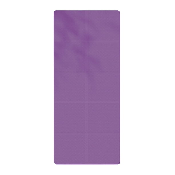 Esterilla de yoga plegable extra gruesa de TPE, portátil, antideslizante, para viajes, para hombres y mujeres, gimnasio en casa, entrenamiento, pilates, almohadilla de suelo