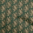 thumbnail image 1 of oneOone Cotton Poplin Twill Dark Green Fabric Asian Paisley Craft Projects Decor Fabric Printed By The Yard 56 Inch Wide, 1 of 4