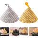 thumbnail image 4 of 2 piezas de cubierta de agarre para olla de cocina, soporte para manija de olla anti-caliente, mango de olla con aislamiento térmico de algodón con forro japonés, cubiertas triangulares para sart, 4 of 5