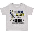 thumbnail image 3 of Inktastic I Wear Blue and Yellow for My Brother Down Syndrome Awareness Boys or Girls Toddler T-Shirt, 3 of 5