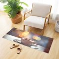 thumbnail image 3 of Bath Mat Soft Plush Non-Slip Absorbent Bathroom Rugs 39"x20" Coffee Cup on Table, 3 of 8