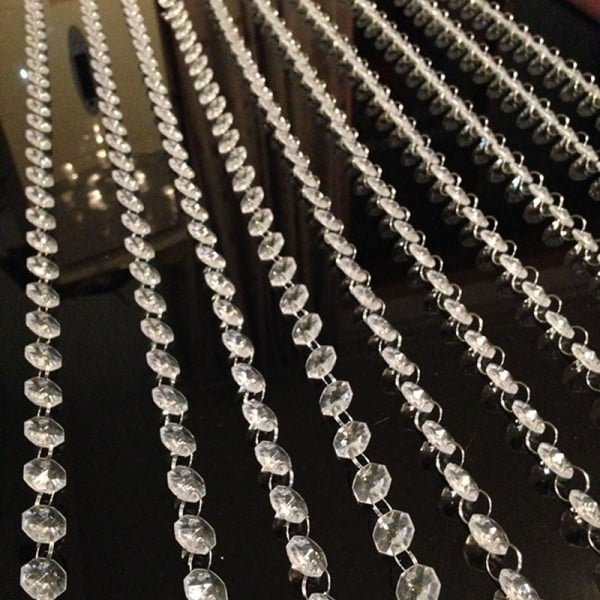 Acrylic Crystal Garland, 5 ft.