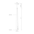 thumbnail image 2 of Kuzco Lighting 401215-Led Mina 3" Wide Led Mini Pendant - Nickel, 2 of 3