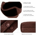thumbnail image 5 of EESK Handmade Woven Bag Tote Bag For Women Vegan Leather Underarm Bag Travel Shoulder Bag Handbag Satchel Beach Bag With Purses Pale Yellow, 5 of 6