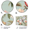 thumbnail image 3 of Designart "Chinoiserie Featuring Birds and Peonies XII" Peonies Metal Wall Art, 3 of 5
