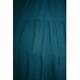 thumbnail image 5 of Beautybatik Teal blue Women Boho Gypsy Summer Elastic Waist Renaissance Maxi Flowy Long Tiered Plus Size Skirt XL, 5 of 5