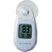 ACURITE 00315A1 White Digital Thermometer, -58 Degrees  to 158 Degrees F for Wall or Desk Use
