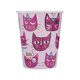 thumbnail image 1 of Unique Party - Vaso para Fiesta Diseño Gato de Papel - Pack de 8 (Rosa), 1 of 2