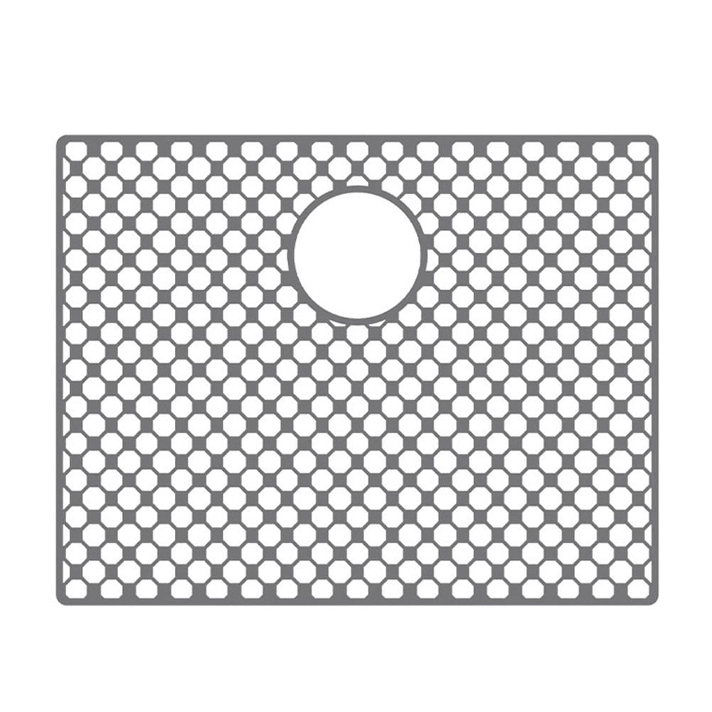 Silicone Sink Mat For Kitchen Nonslip Heat Resistant Design With Center Drain