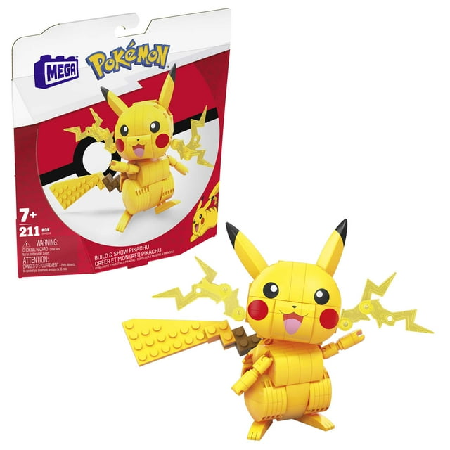 MEGA Pokémon-Pikachu-Jeu de construction 211 pièces avec 1 figurine
