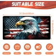 thumbnail image 2 of Desk Mat, Bald Eagle American Flag Desk Pad, USA Flag Large Gaming Mouse Pad for Desk, 31.5"x15.7" Extended Big Computer Keyboard Mouse Pad with Non-Slip Base and Stitched Edge, 2 of 6