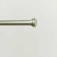 thumbnail image 5 of EXCLUSIVE HOME Topper 1" Curtain Rod and Coordinating Finial Set, Matte Silver, Adjustable 36"-72", 5 of 7