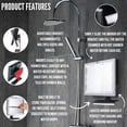 thumbnail image 4 of Espejo de ducha ToiletTree Products Deluxe LED sin niebla, 4 of 9