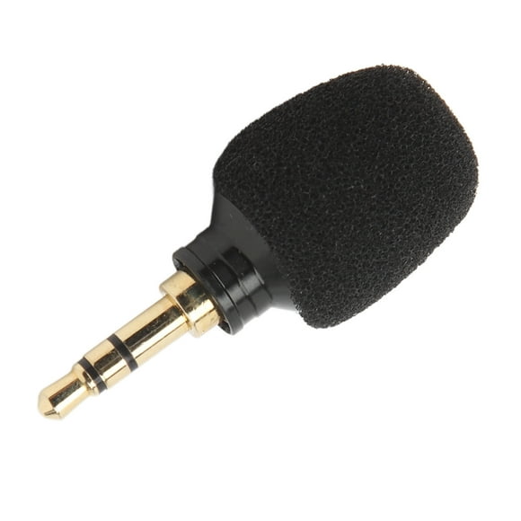 Camera Mini Microphone, Camera Condenser Microphone 3.5mm Plug Noise Canceling Flexible For Computers