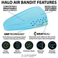 thumbnail image 2 of Halo Headband AIR Bandit 4" Wide Pullover Sweatband - Black, 2 of 3
