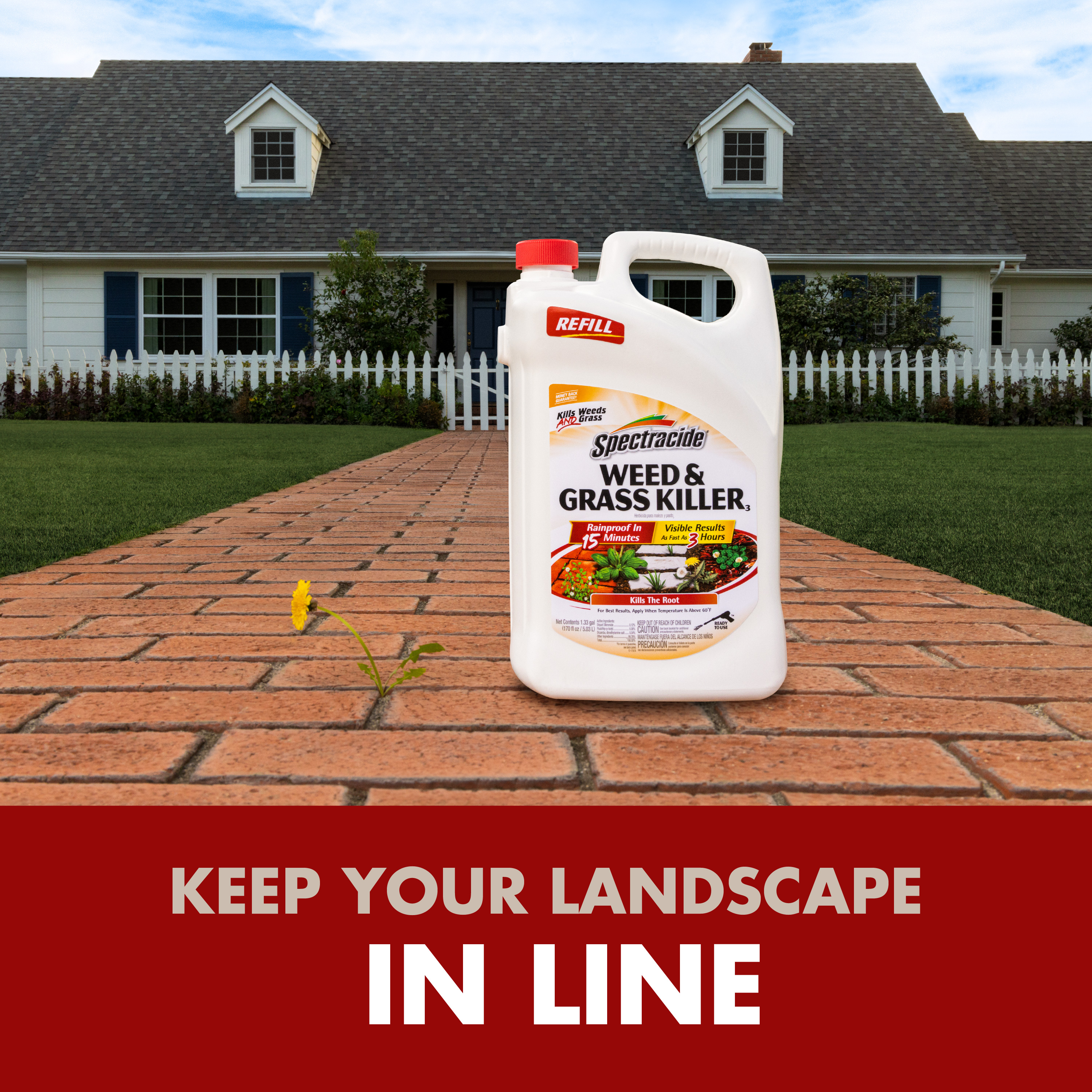 Spectracide Weed & Grass Killer (Refill), Use on Driveways, Walkways and Around Trees and Flower Beds, 1.3 Gallon - image 11 of 13