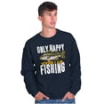 thumbnail image 5 of Fishermen Only Happy When I'm Fishing Sweatshirt for Men or Women Brisco Brands S, 5 of 6