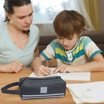 Kbndieu Pencil Case, Pencil Bag Pouch Pen Case with Zipper, Large Capacity Pencil Case Marker Organizer, Stationery Storage Makeup Bag Office Supplies on Clearance