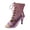 Purple, variant on Women Peep Toe Gladiator Sandals Stiletto High Heels Lace up Summer Ankle Booties Lightweight Zipper Sexy Glitter Dance Shoes Gold Size 7