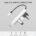 thumbnail image 1 of HUB USB portátil Divisor para PC Computadora Teléfono USB3.0 3 USB2.0 Tipo-C Adaptador Ndcxsfigh Para estrenar, 1 of 9