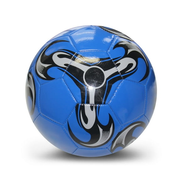 Ballon de Soccer de Compétition pour Étudiants, Adultes et Enfants, Ballon de Soccer en Cuir Cousu à la Machine, Taille Portable 5, Accessoires de Sport, Bleu