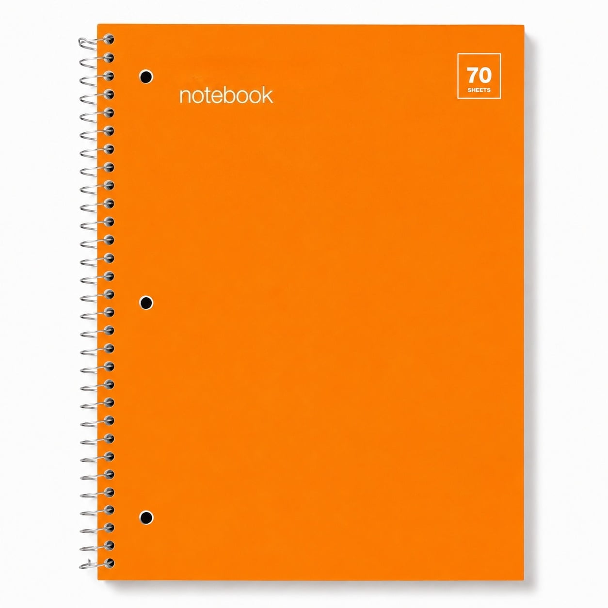 70-Sheet Ruled Spiral Notebook 1-Subject Wirebound Notepad with Assorted Color Covers and Durable Coil Binding for Home Office and Everyday Writing
