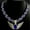 Silver-28inch, variant on Hip Hop Cuban Chains Blue Gemstone Wing Pendant Diamond Cuban Necklace for Men and Women 15mm Necklaces Jewelry Iced Out Bling Chain