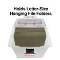 thumbnail image 3 of Staples File Box File Portable Tote Letter Size Clear (140165/111112), 3 of 8