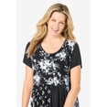 thumbnail image 4 of Woman Within Plus Size Petite Mixed Print Maxi Dress, 4 of 4