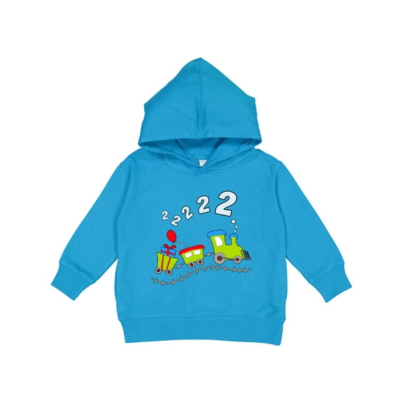 Inktastic Second Birthday Party Train Toddler Hoodie