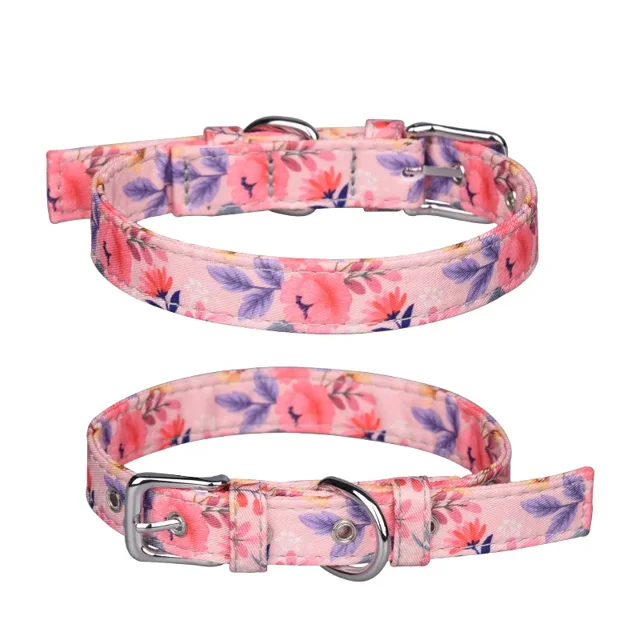 Adjustable Nylon Dog Collar Dogs Cat Collars Harness Pet Supplies Dog Accessories for Small Dogs