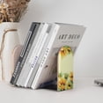 thumbnail image 4 of Pofeuu Sunflowers On A Yellow Background Print Large Bookend Hold Heavy Books- Wood Bookends for Heavy Books Heavy Duty Book Ends Wood Bookends for Office Desk Non-Skid, 4 of 7