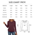 thumbnail image 2 of SUNBS Blouses for Women Casual Dressy Tops Crewneck Long Sleeve Shirts Pleated Clothes, 2 of 9