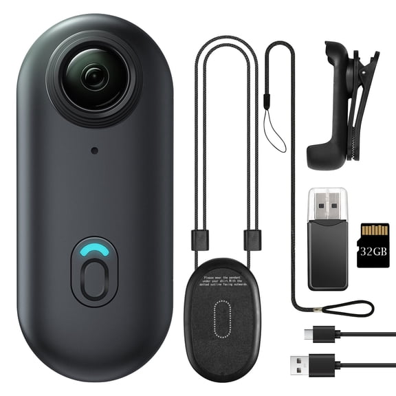 Cámara corporal mini portátil Meoilkolnm de 32 GB, gris