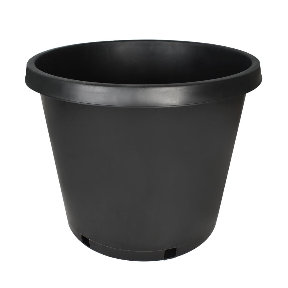 PET-U Premium Black Plastic Nursery Plant Container Garden Planter Pots