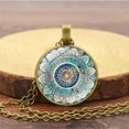 thumbnail image 3 of Vintage Alloy Acrylic Watch Dial Pendant Necklace For Women, 3 of 6