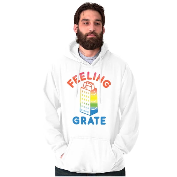 Feeling Grate Rainbow Cheese Grater Hoodie Sweatshirt Women Men Brisco Brands X