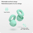 thumbnail image 4 of Audree Soft Ear plugs for Sleep, Noise Sensitivity & 28dB Noise Reduction, Green, 4 of 6