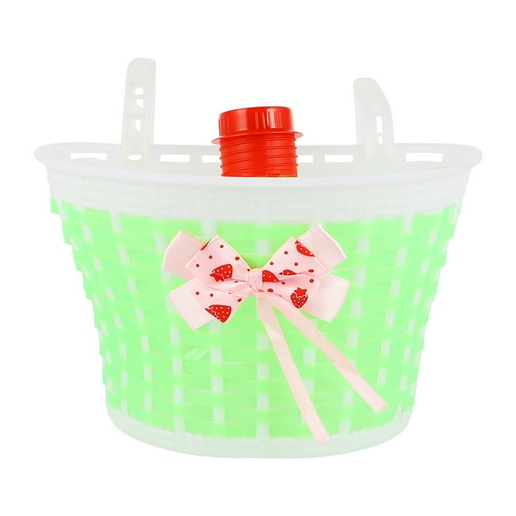 unbranded  Bicycle Basket Bike Rack Stickers Child Seat Storage Baskets Adult Scooter Girl Green